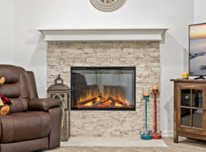 Remodeled fireplace