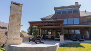 Outdoor Living Patio Cover and Fire feature